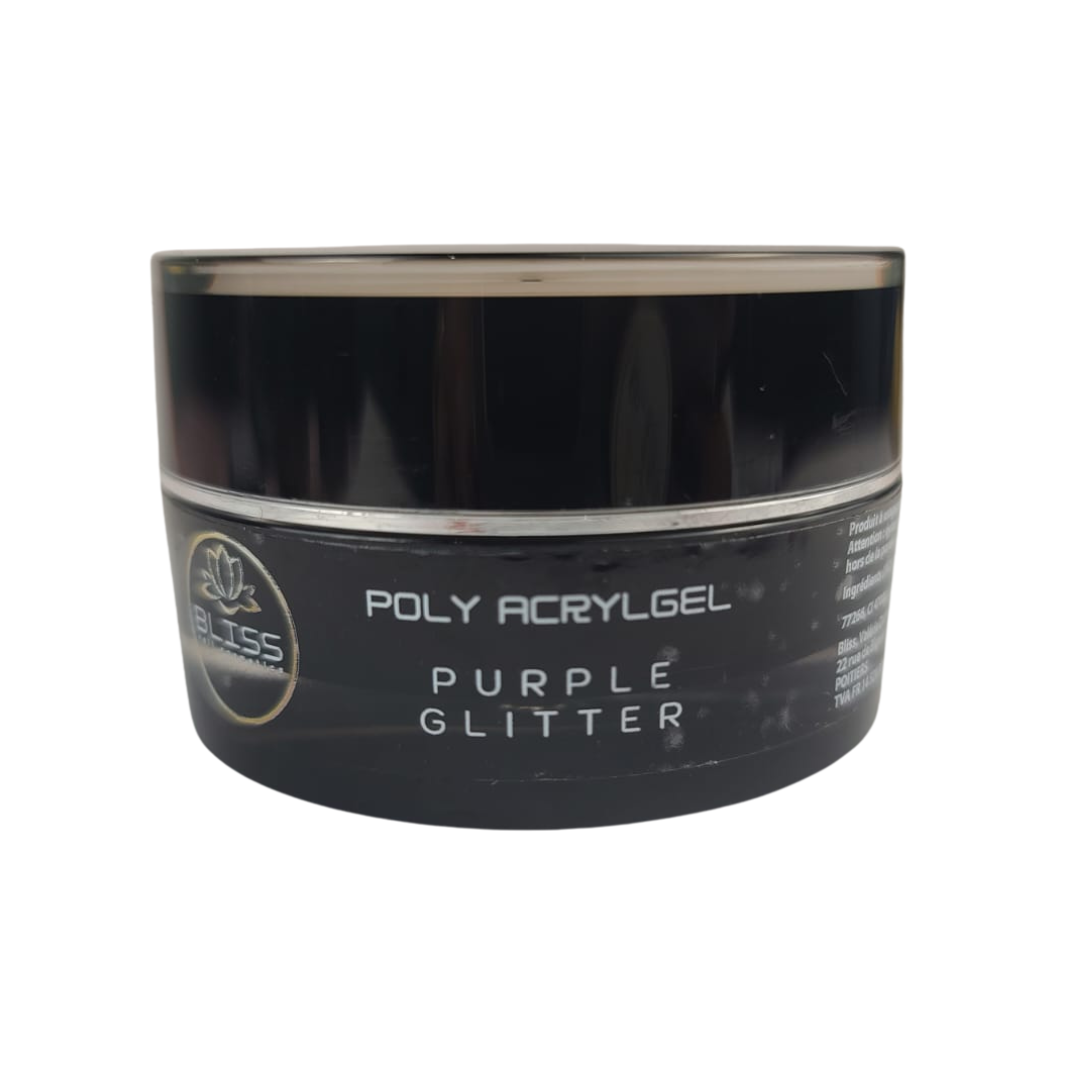 Acrygel en pot : Purple Glitter