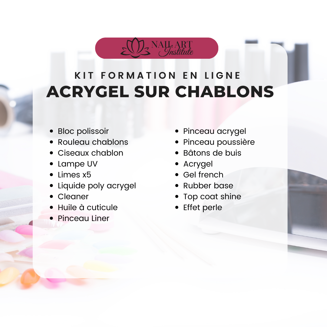 Kit de formation Acrygel sur chablons + capsules