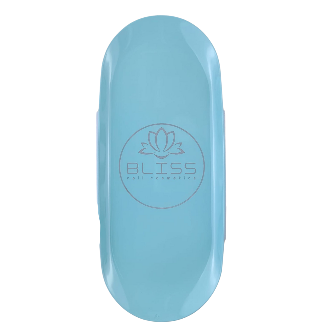 Plateau oval Bliss bleu ciel pour prothésiste ongulaire