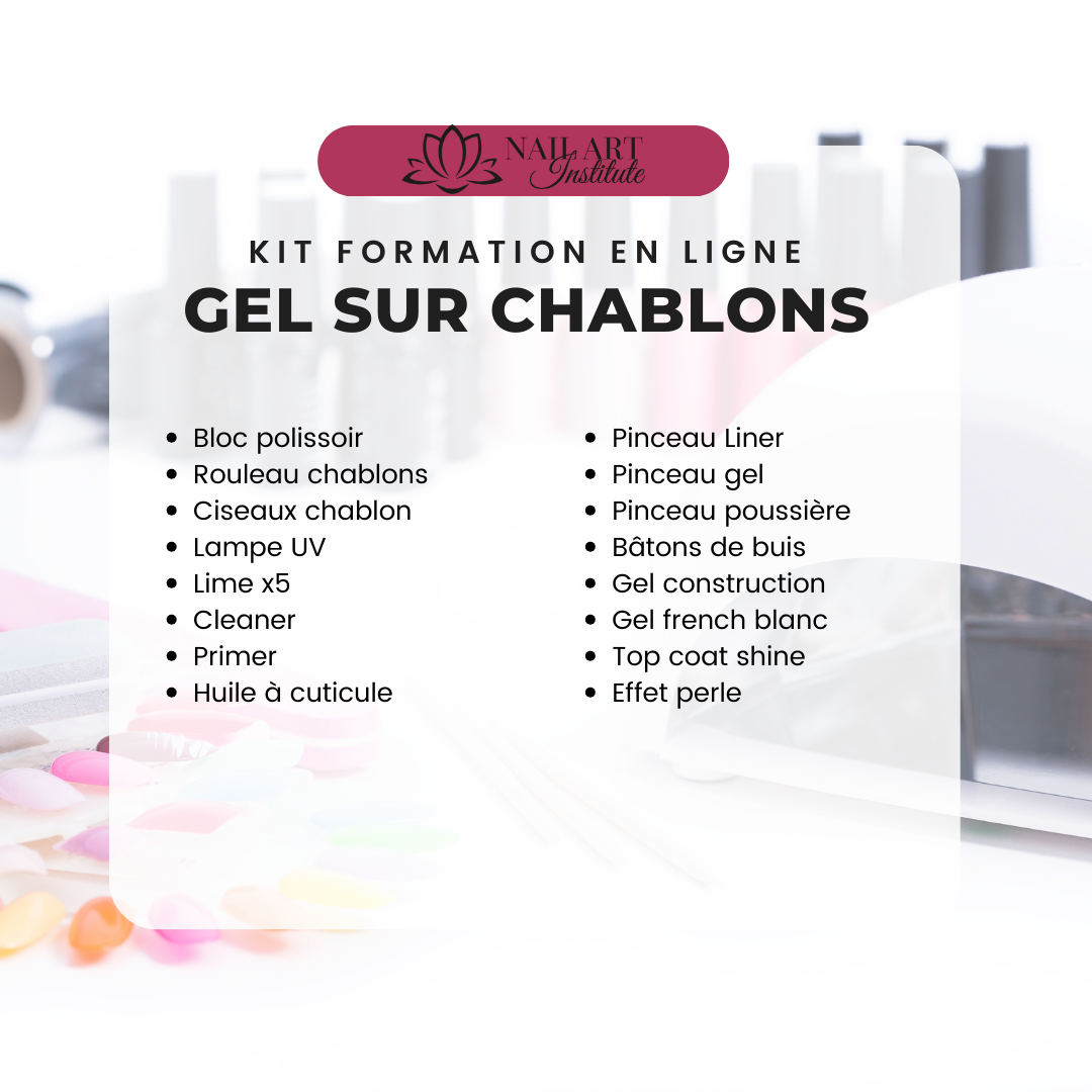 Kit de formation gel sur chablons