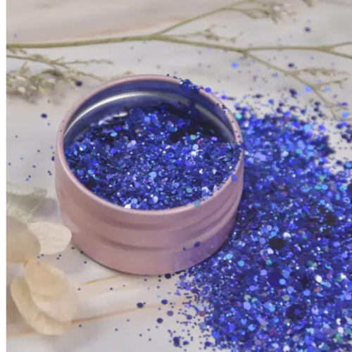 Paillettes d'incrustation bleutées N°5