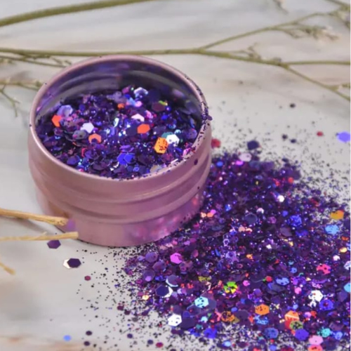 Paillettes d'incrustation violette N°6