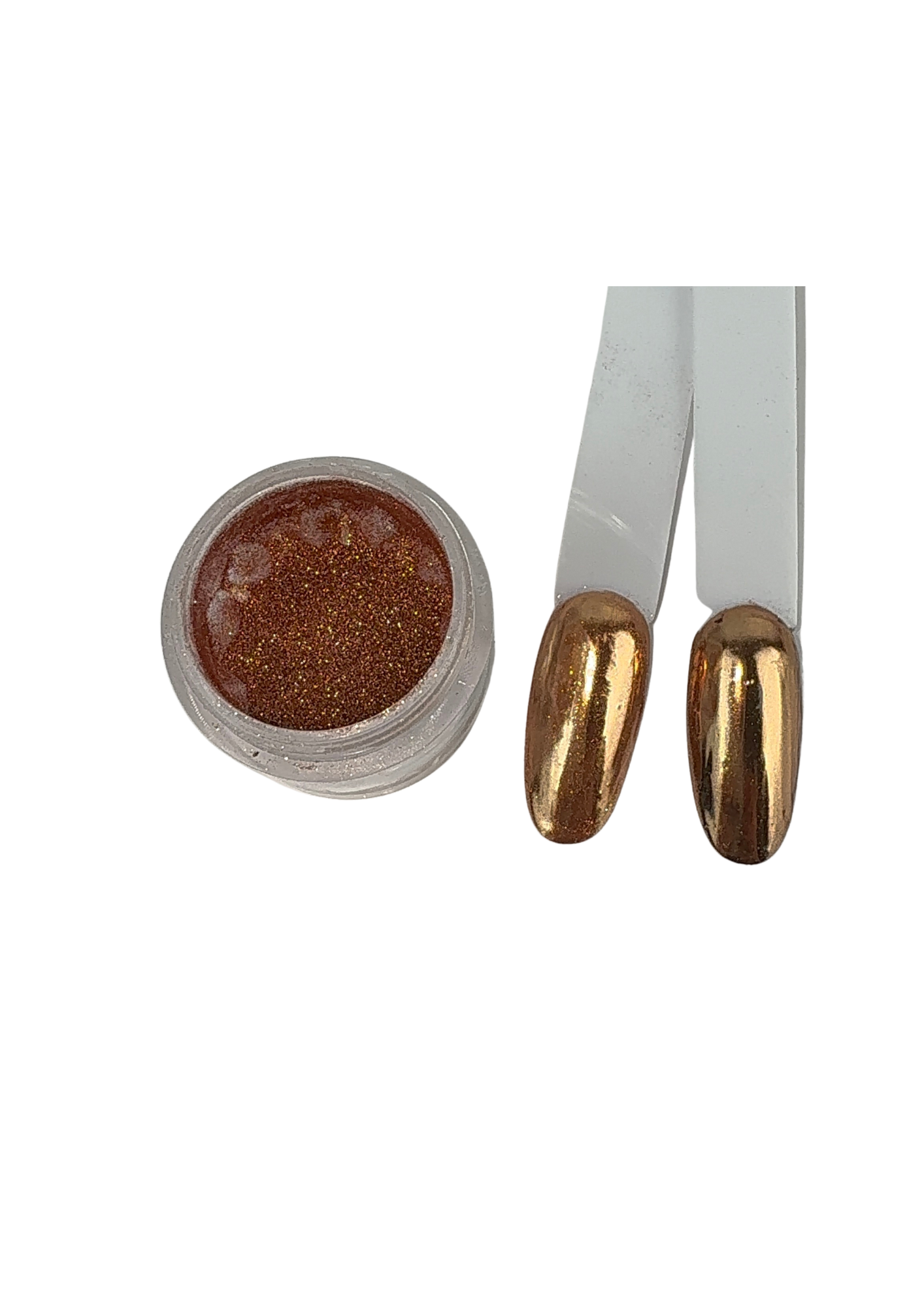 Bliss, Effet chrome bronze, produit prothésie ongulaire, nail art 