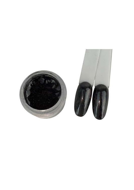 Chrome noir, produit prothésie ongulaire, nail art 