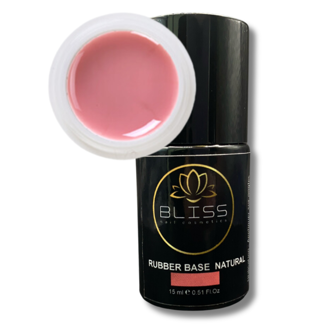 Bliss vous propose sa gamme de Rubber pour renforcer l’ongle naturel de votre cliente tout en améliorant l’adhérence du vernis semi-permanent, du gel ou de l’acrygel.