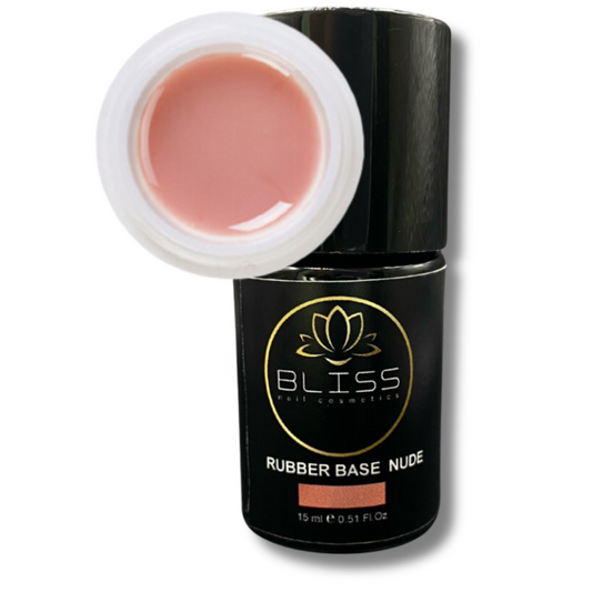 Bliss, vous propose son produit Rubber base rose. Le Rubber permet de renforcer les ongles naturels tout en conservant un rendu souple, élégant et naturel.