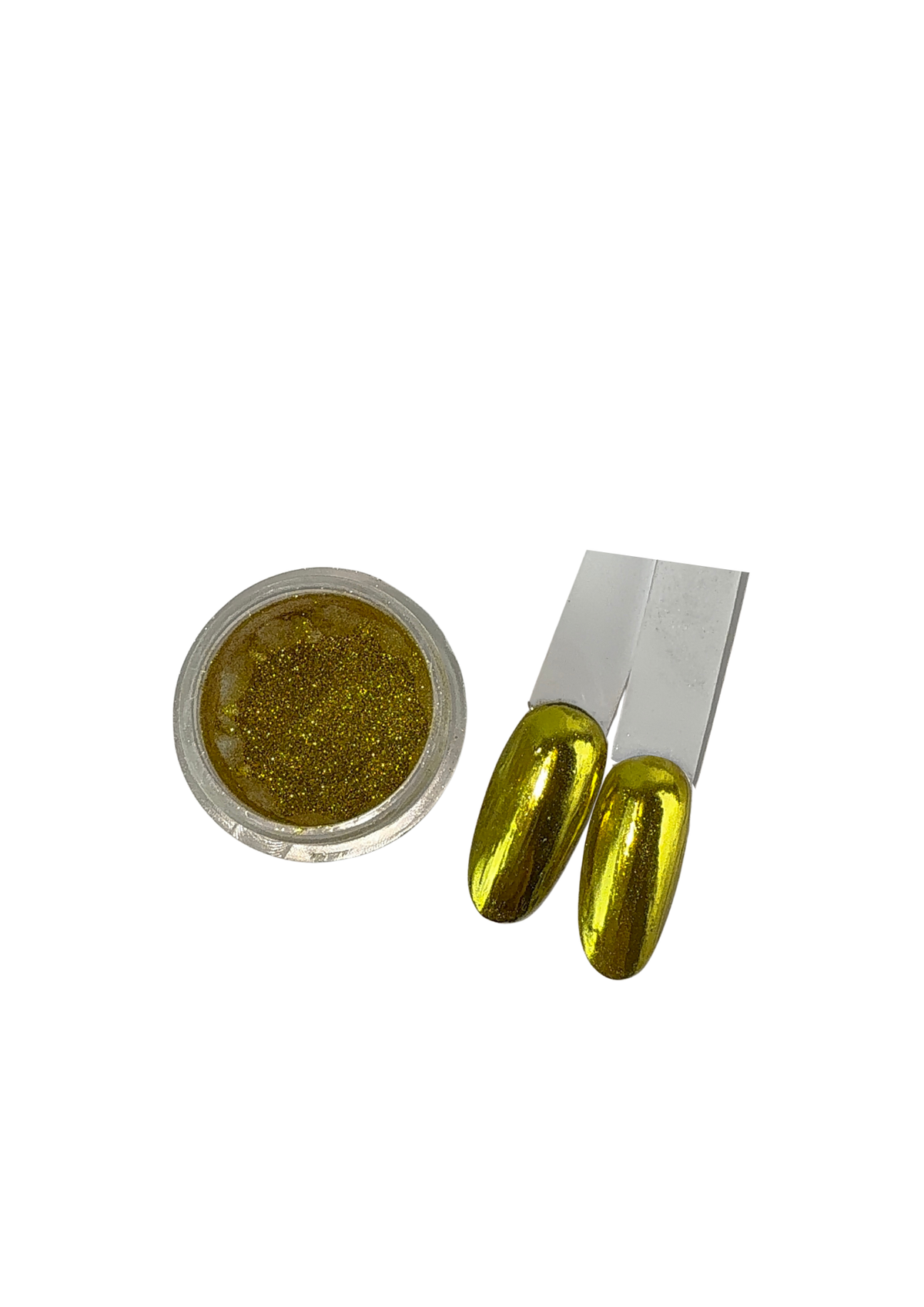 Bliss Chrome jaune, produit prothésie ongulaire, nail art 