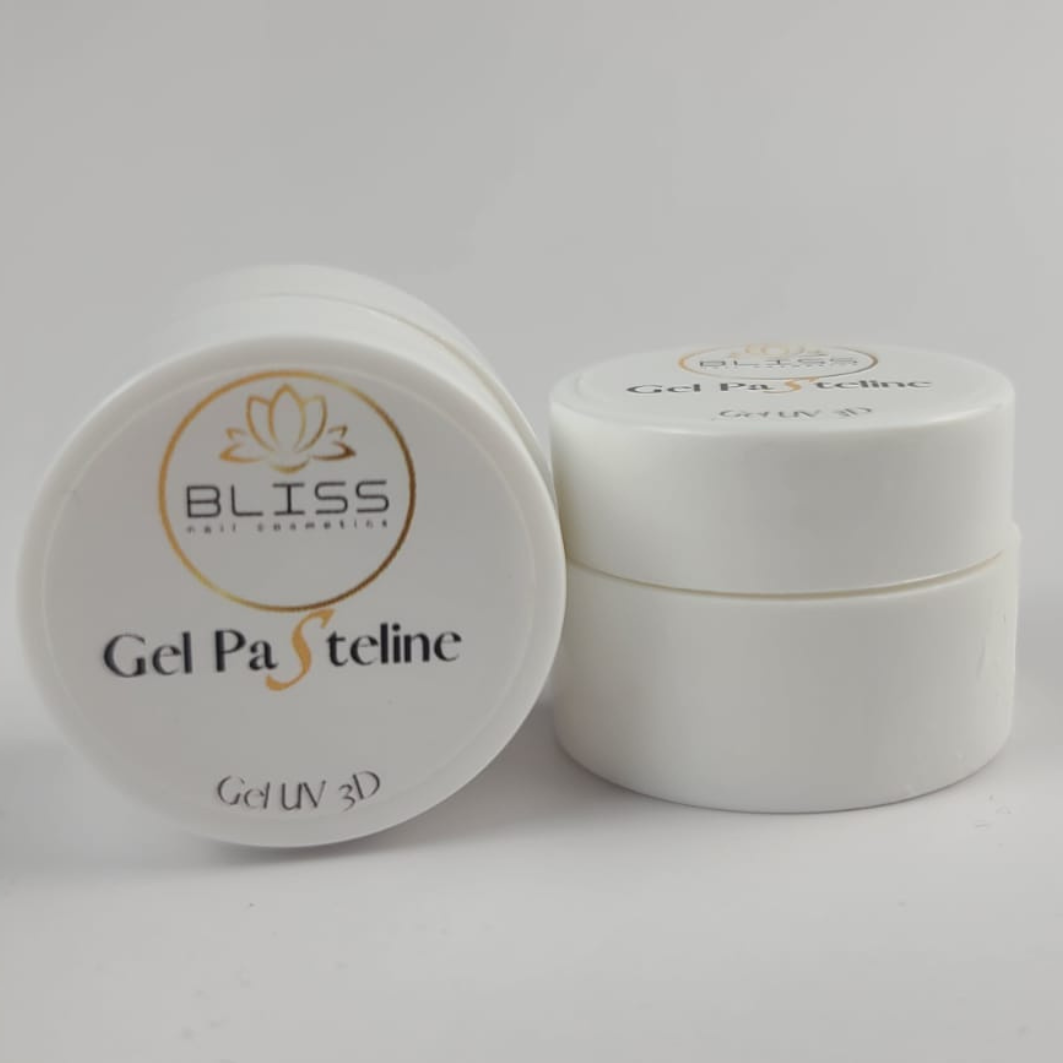 Gel Pasteline Blanc pour Nail Art en 3D de la marque Bliss