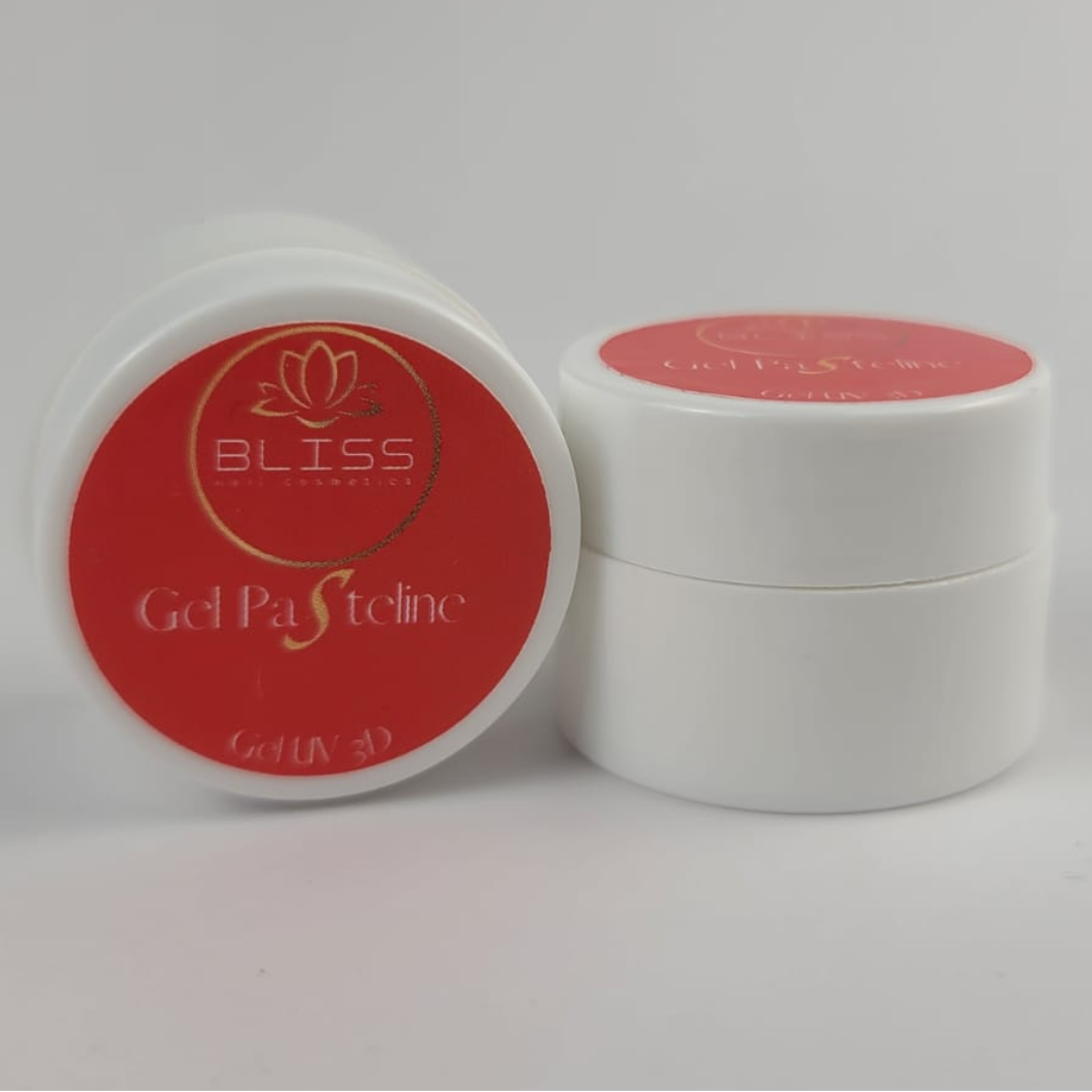 Découvrez le Gel Pasteline Rouge pour Nail Art en 3D de la marque Bliss