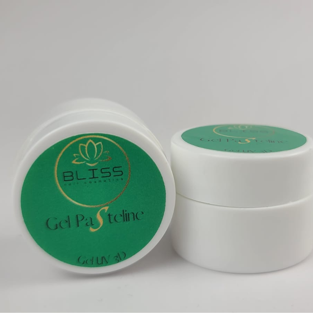 Bliss vous propose son gel pasteline de couleur verte pour Nail Art en 3D.
