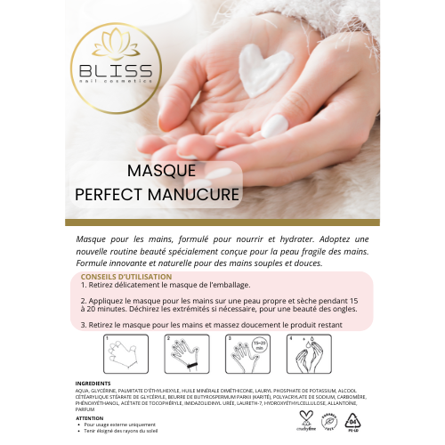 Bliss vous propose un lot de masques hydratants pour les Mains à base de crème