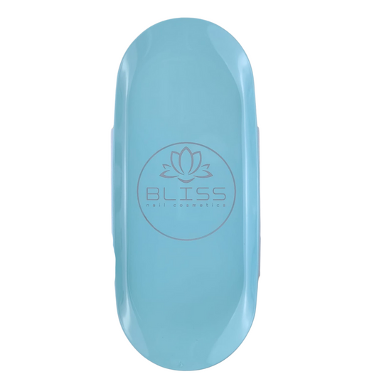 Plateau oval Bliss bleu ciel pour prothésiste ongulaire