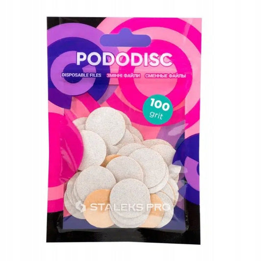 Bliss vous propose le lot de 50 recharges PODODISC Diam 20mm #100
