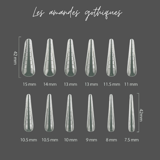 Bliss vous propose son lot de popit de forme amande ghotique