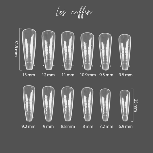 Bliss vous propose son lot de Popit pour Extension et Remplissage d'Ongles – 120 Pièces avec 12 Tailles Différentes