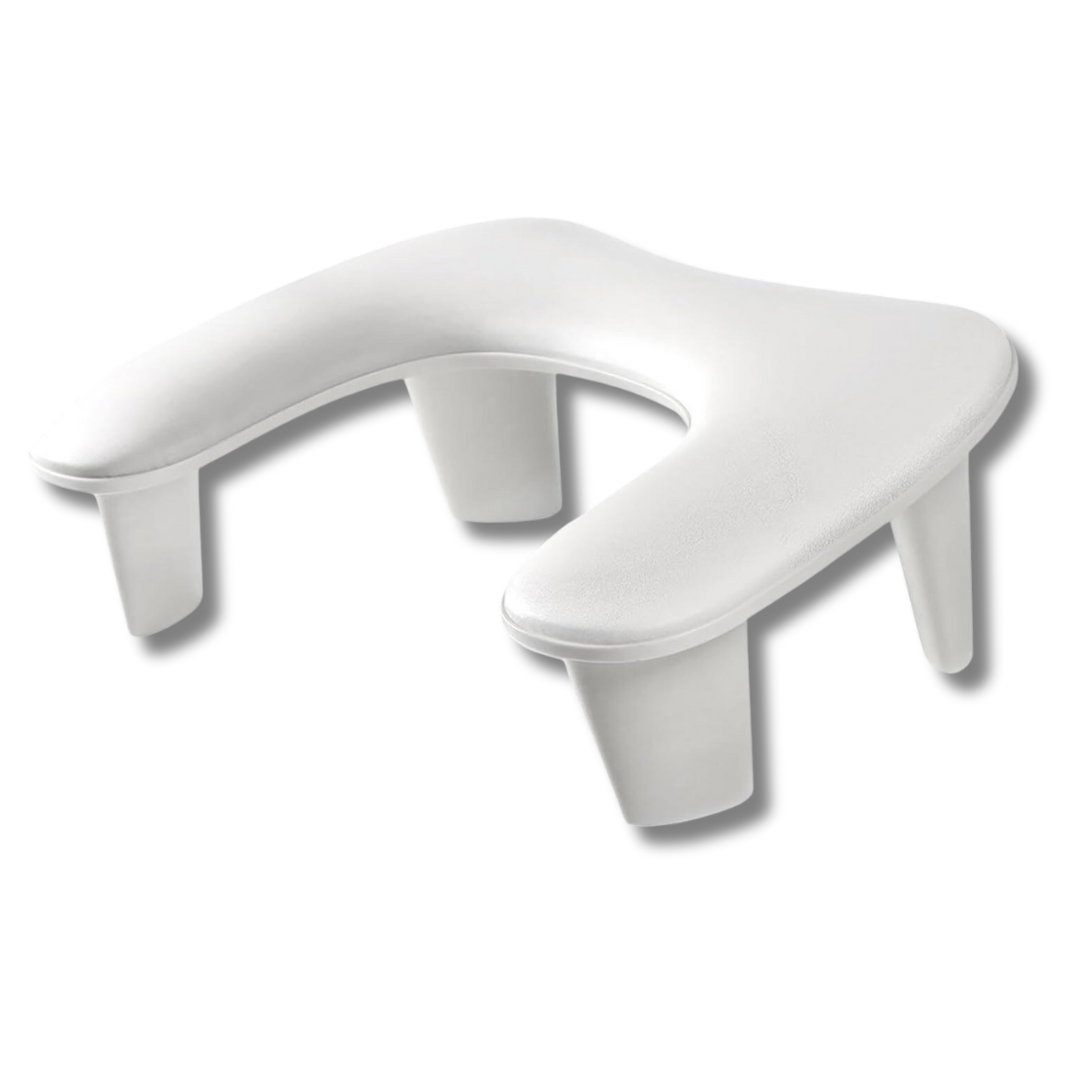 Bliss vous propose son support pour poignets de couleur blanche. Ce support assure un confort pour vos clientes