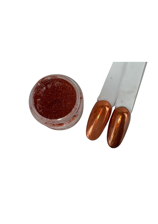 Chrome bronze 04, produit prothésie ongulaire, nail art 