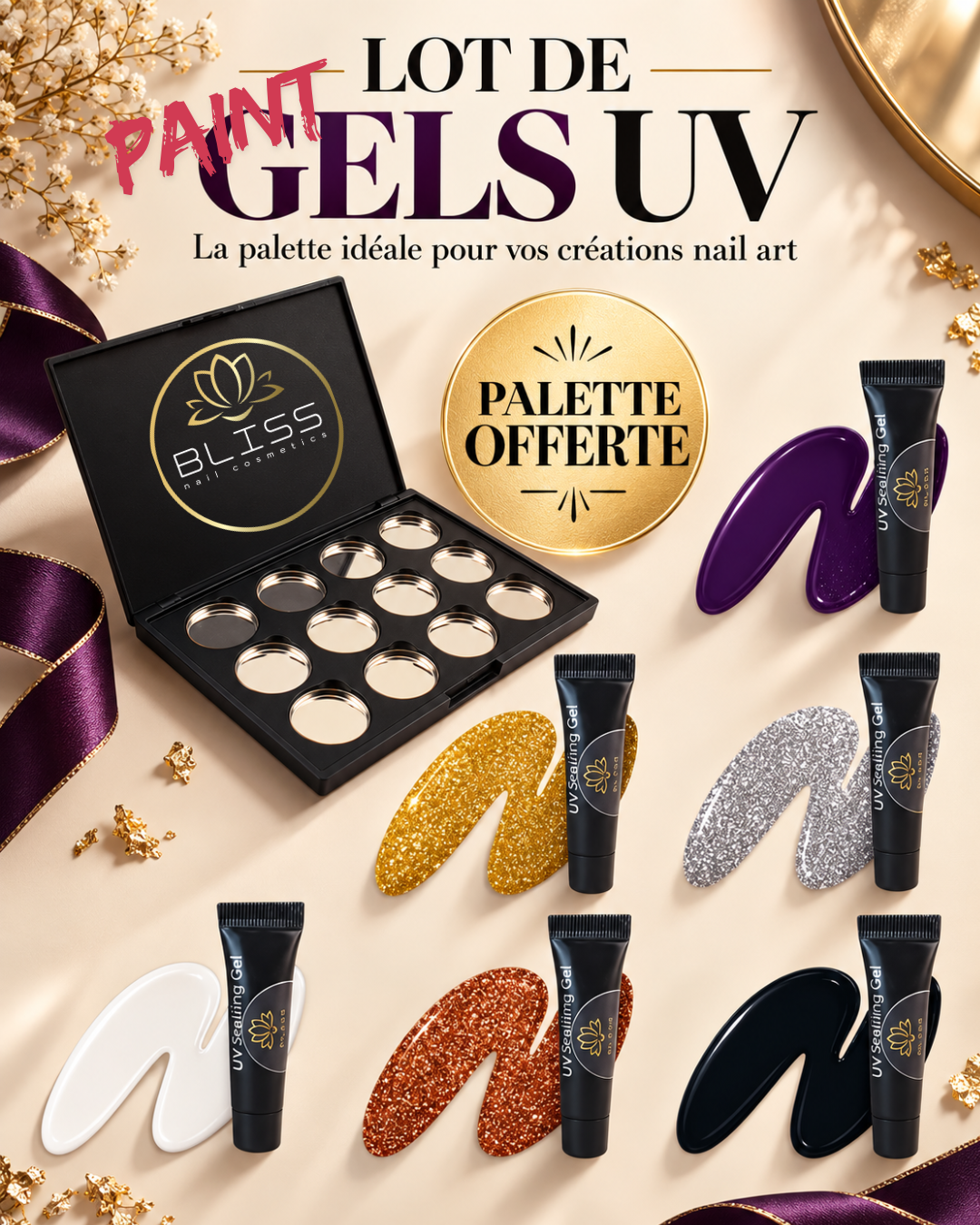 Lot de gels paint